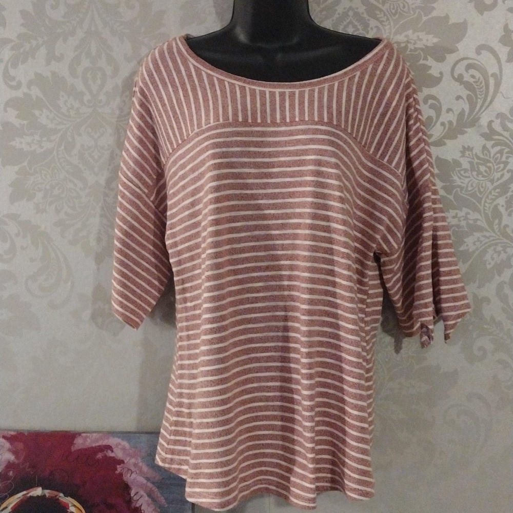 Suzanne Betro Weekend Striped Top XL